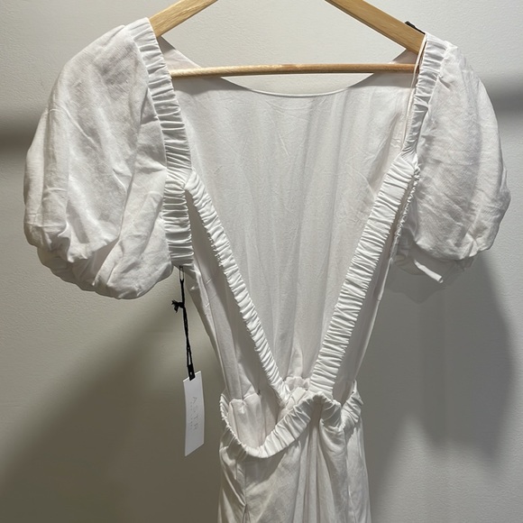 ASTR THE LABEL | JELENA DRESS | WHITE Linen dress - Picture 7 of 8